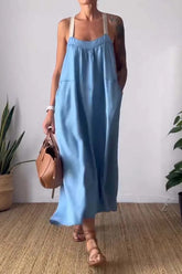 Linuva™ - Effortless Sleeveless Lightweight Maxi Dress