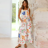 Floreva - Women's Two-Piece Set with Wide-Leg Pants