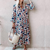 Garcita - Bell Sleeve Swing Shirt Dress