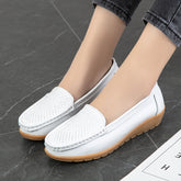 Mira™ - White Orthopedic Flat Slip-On Loafers