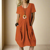 Opala™ - Knee-Length Dress With Pockets