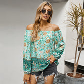 Aurvina - Bohemian Off-Shoulder Blouse