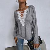 Lacewood - Women's Laced V-Neck Pullover
