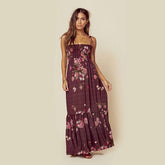 Rosefield - Women's Floral Tiered Maxi Dress