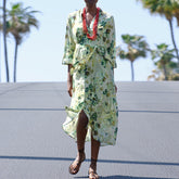 Florta - Buttoned Midi Dress