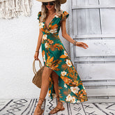 Alarica - Floral Wrap Maxi Dress