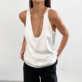 Billy - Women's Loose Satin Tank Top
