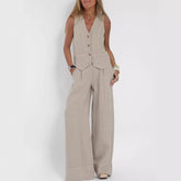 Trisha - Women's Vest and Pants Summer Suit