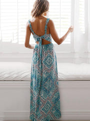 Kava - Boho Tie Knot Maxi Dress