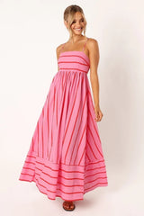 Mikki - Striped Spaghetti Strap Dress