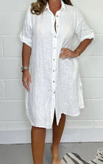 Tarta - Linen Shirt Dress