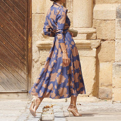 Liora™ - Floral Print Shirt Dress