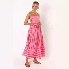 Mikki - Striped Spaghetti Strap Dress
