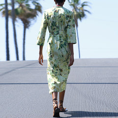 Florta - Buttoned Midi Dress