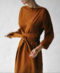 Sara - Linen Loose Dress