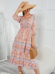 Vinni - Bohemian V-Neck Dress